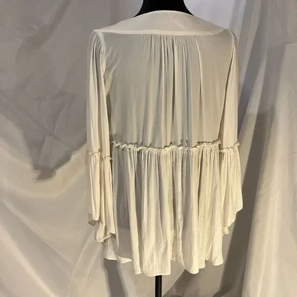 Free People A Few Of Mh Favorite Things Ruffle Top Size S - Picture 3 of 9